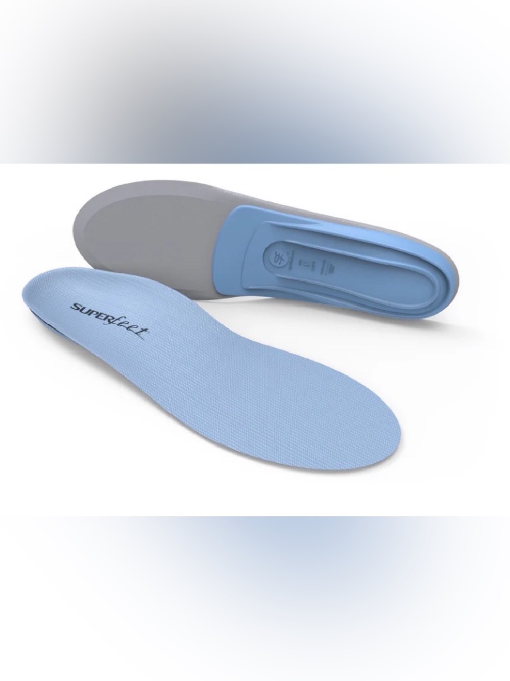 Superfeet All-Purpose Support Medium Arch Cushioned Shoe Insoles Size D